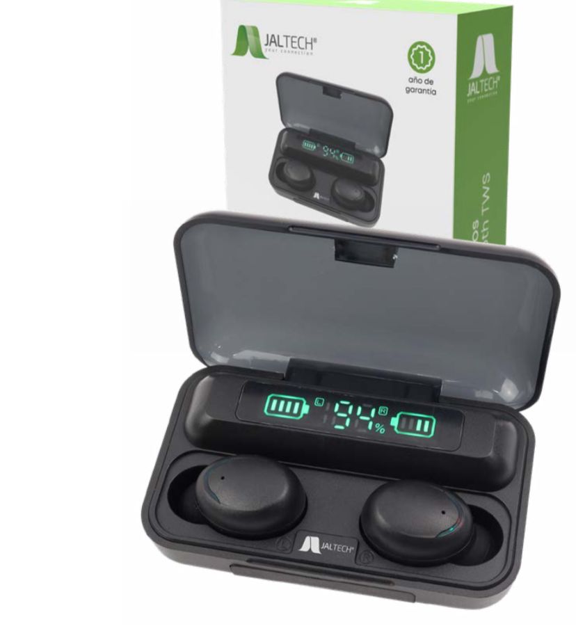Auriculares Bluetooth TWS F9 con Estuche de Carga.