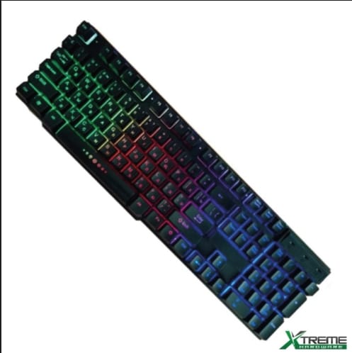 Teclado Gamer usb cable con luces rgb